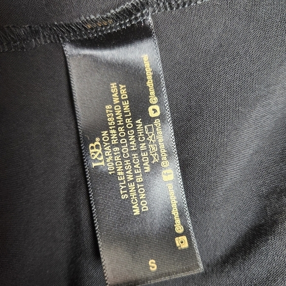 Lucky & Blessed NWT Black Cream V-Neck Cowprint Dress Women's Size Small - Picture 9 of 9